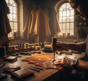 Процесс обработки кожи